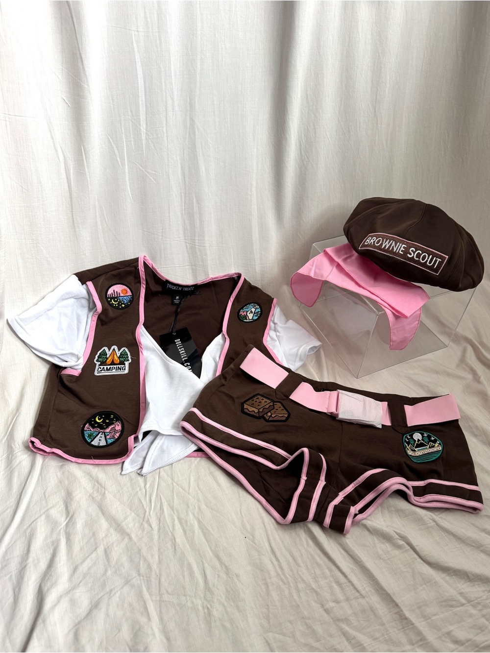 Dolls Kill Trickz N’ Treatz Camp Scout Costume Set Medium NWT